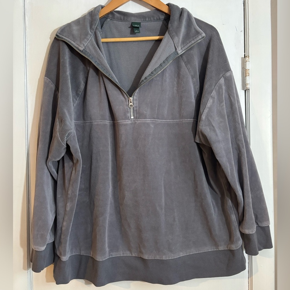 Wild Fable Gray Quarter Zip Sweater